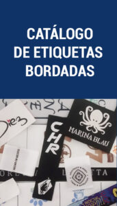 Etiquetas bordadas o tejidas
