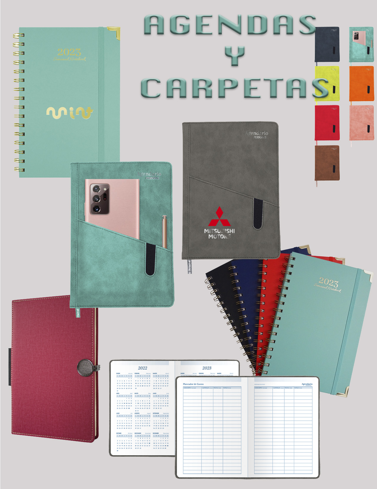 catalogo de agendas
